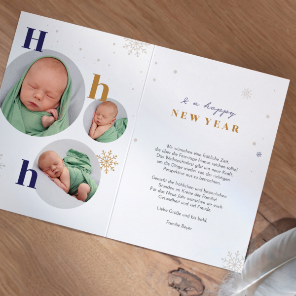 Weihnachtskarte Joy